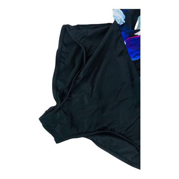 3857 2Bamboo VTG 80s Floral Swimsuit Bathing One Piece XL Padded Wireless - Picture 3 of 7